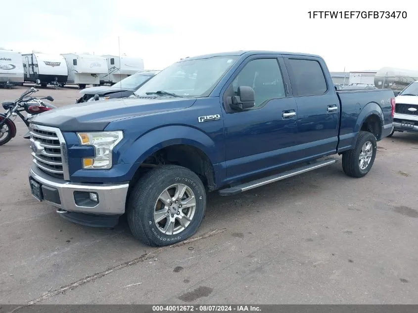 1FTFW1EF7GFB73470 2016 Ford F-150 Xlt