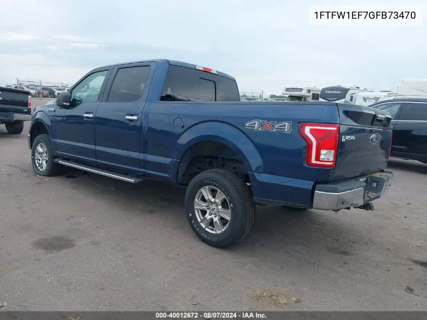 1FTFW1EF7GFB73470 2016 Ford F-150 Xlt