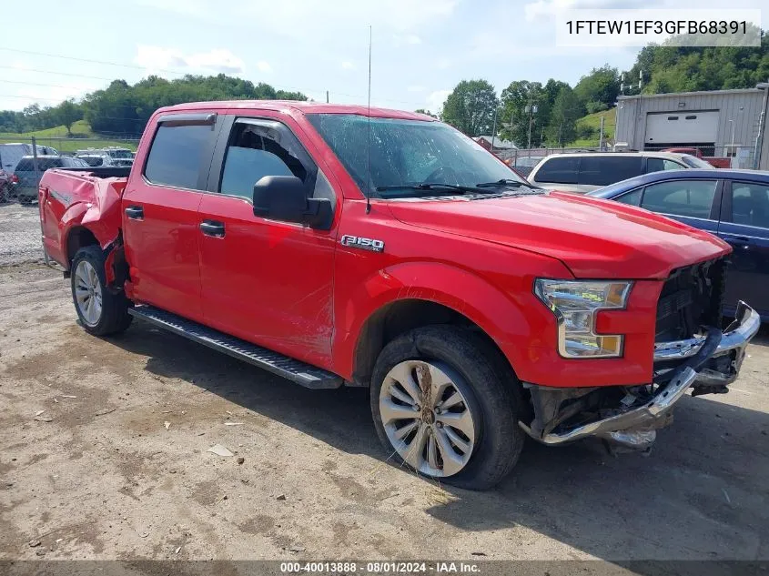 2016 Ford F-150 Xl VIN: 1FTEW1EF3GFB68391 Lot: 40013888