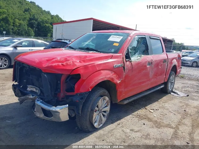 2016 Ford F-150 Xl VIN: 1FTEW1EF3GFB68391 Lot: 40013888