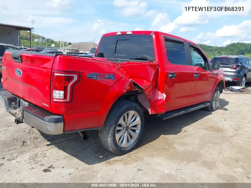 2016 Ford F-150 Xl VIN: 1FTEW1EF3GFB68391 Lot: 40013888