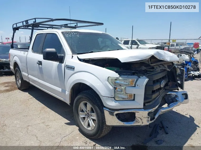 1FTEX1C85GKD10278 2016 Ford F-150 Xl