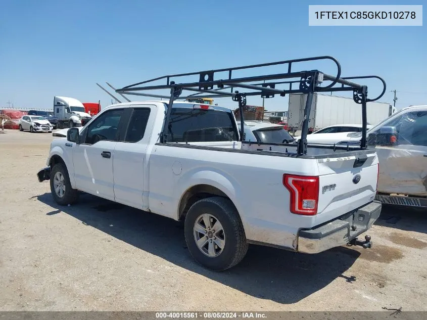 1FTEX1C85GKD10278 2016 Ford F-150 Xl