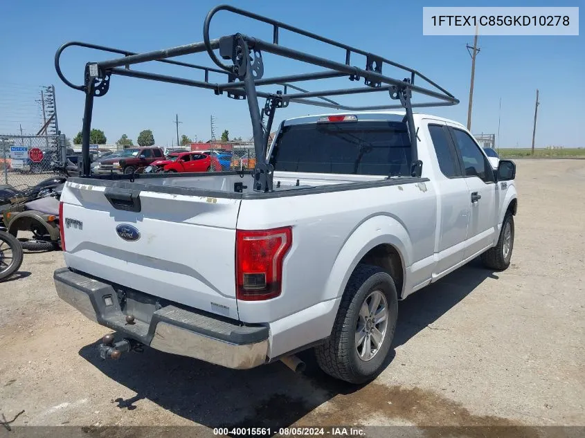 1FTEX1C85GKD10278 2016 Ford F-150 Xl