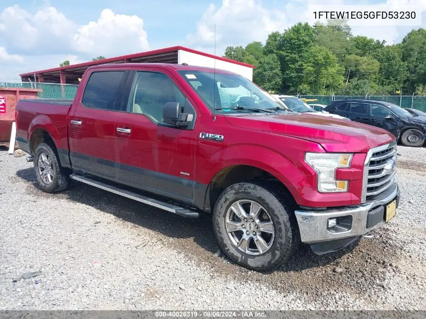 1FTEW1EG5GFD53230 2016 Ford F-150 Xlt