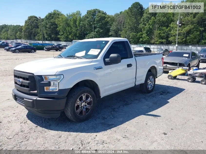 1FTMF1C87GFB41002 2016 Ford F-150 Xl