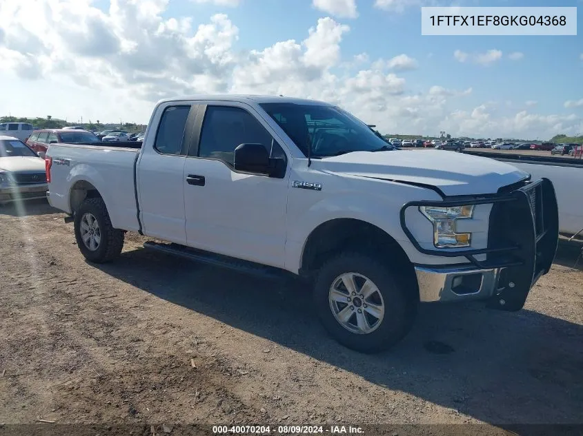 1FTFX1EF8GKG04368 2016 Ford F-150 Xl