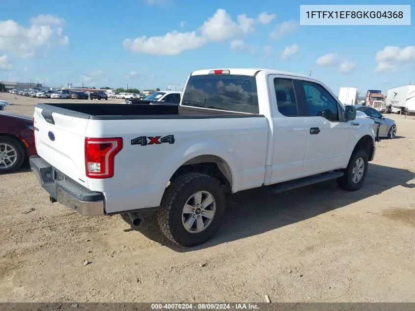 1FTFX1EF8GKG04368 2016 Ford F-150 Xl