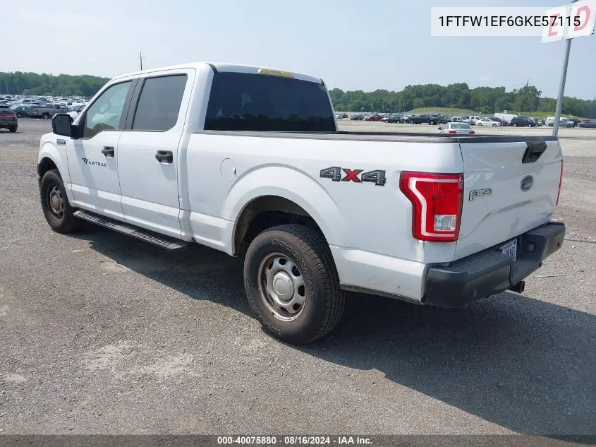 1FTFW1EF6GKE57115 2016 Ford F-150 Xl