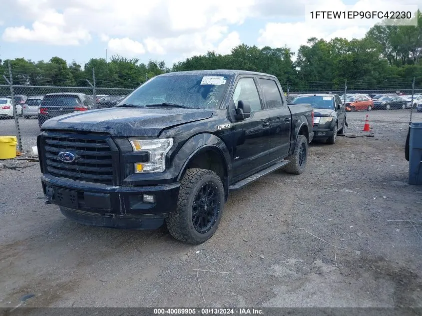 2016 Ford F-150 Xlt VIN: 1FTEW1EP9GFC42230 Lot: 40089905