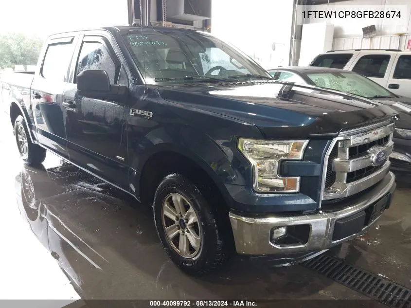 1FTEW1CP8GFB28674 2016 Ford F-150 Xlt