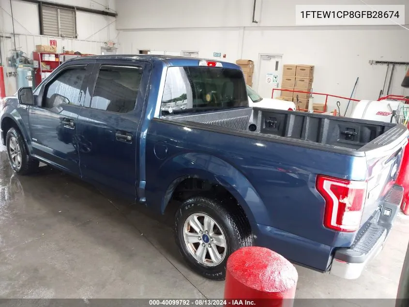 1FTEW1CP8GFB28674 2016 Ford F-150 Xlt