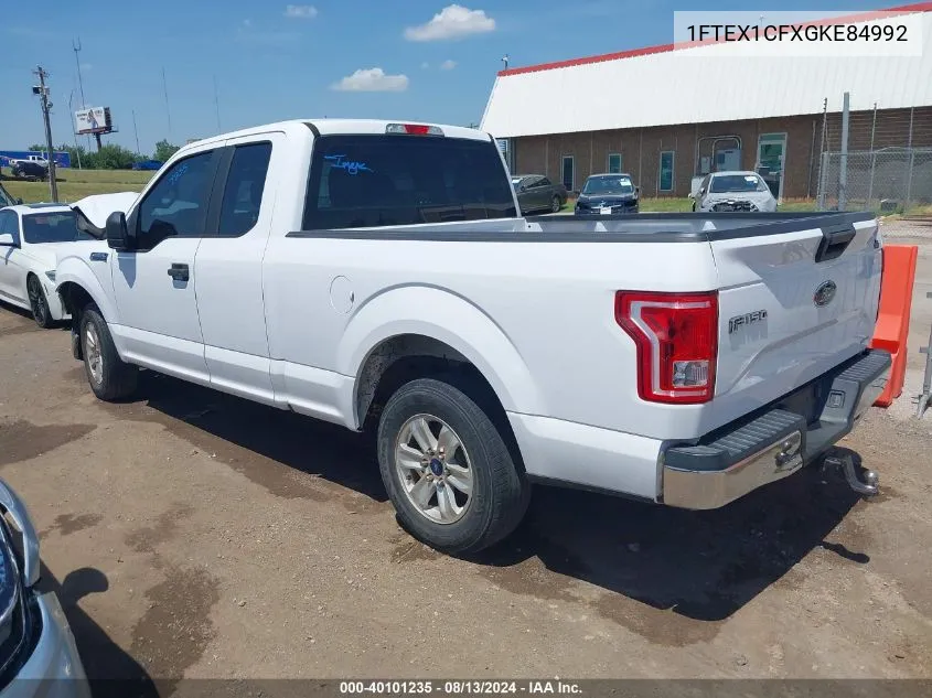 2016 Ford F-150 Xl VIN: 1FTEX1CFXGKE84992 Lot: 40101235