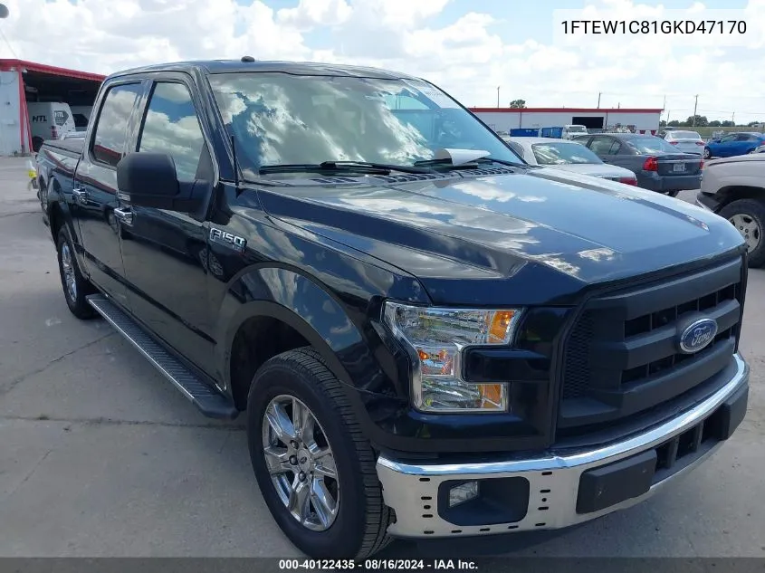 1FTEW1C81GKD47170 2016 Ford F-150 Xlt