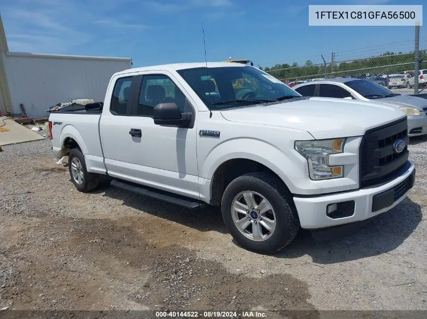 2016 Ford F-150 Xl VIN: 1FTEX1C81GFA56500 Lot: 40144522