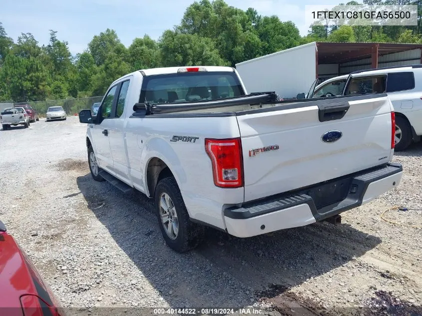 2016 Ford F-150 Xl VIN: 1FTEX1C81GFA56500 Lot: 40144522