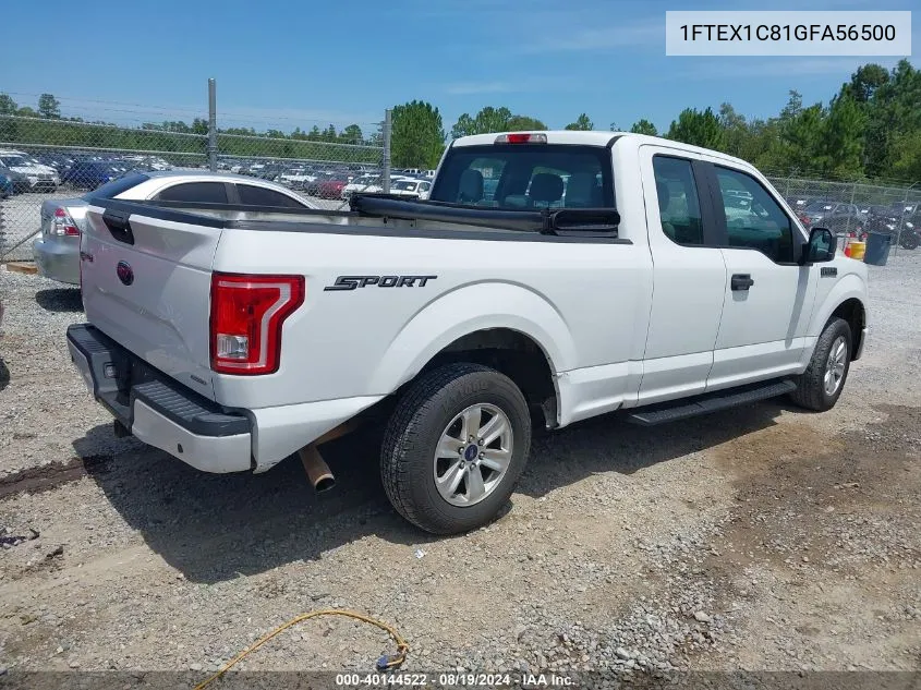 2016 Ford F-150 Xl VIN: 1FTEX1C81GFA56500 Lot: 40144522