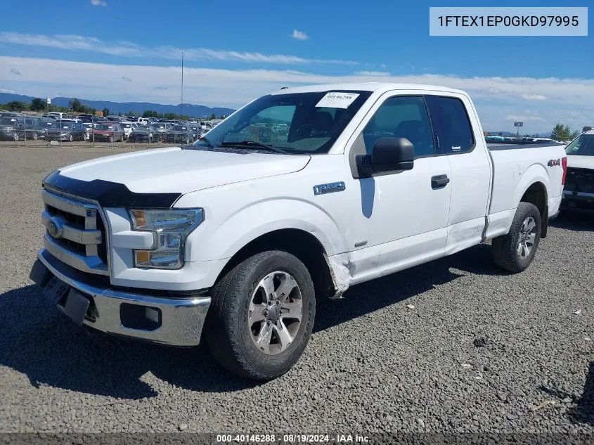 2016 Ford F-150 Xlt VIN: 1FTEX1EP0GKD97995 Lot: 40146288