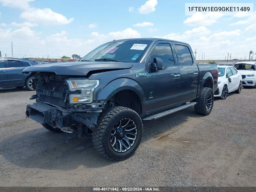 1FTEW1EG9GKE11489 2016 Ford F-150 Xlt