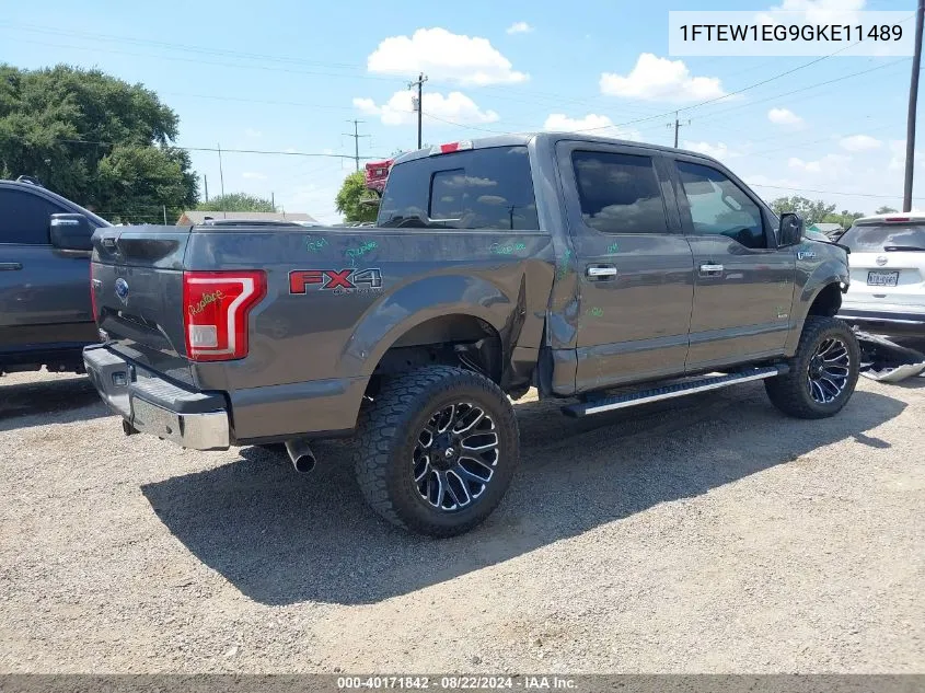 1FTEW1EG9GKE11489 2016 Ford F-150 Xlt