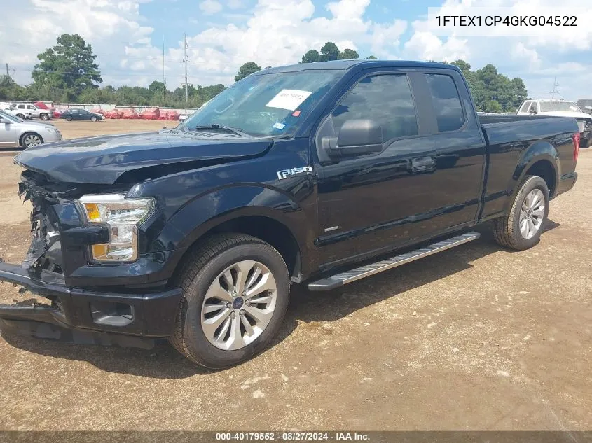 2016 Ford F-150 Xl VIN: 1FTEX1CP4GKG04522 Lot: 40179552