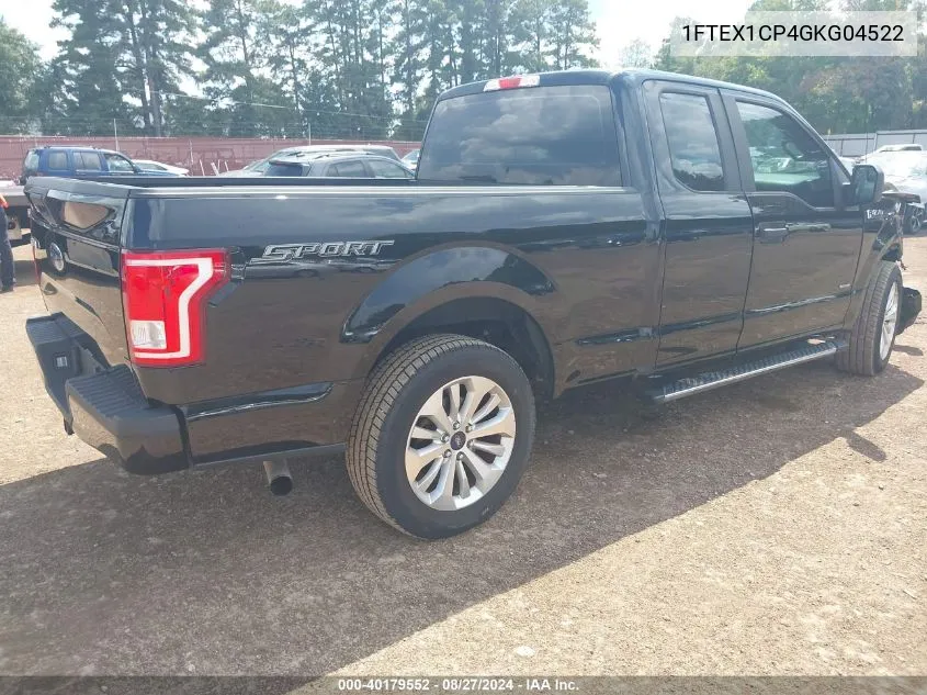 1FTEX1CP4GKG04522 2016 Ford F-150 Xl