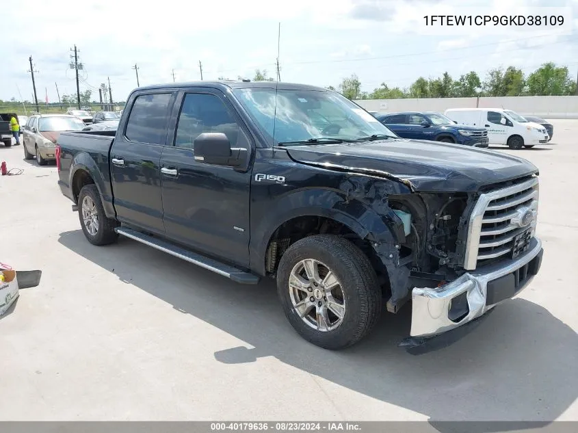 1FTEW1CP9GKD38109 2016 Ford F-150 Xlt