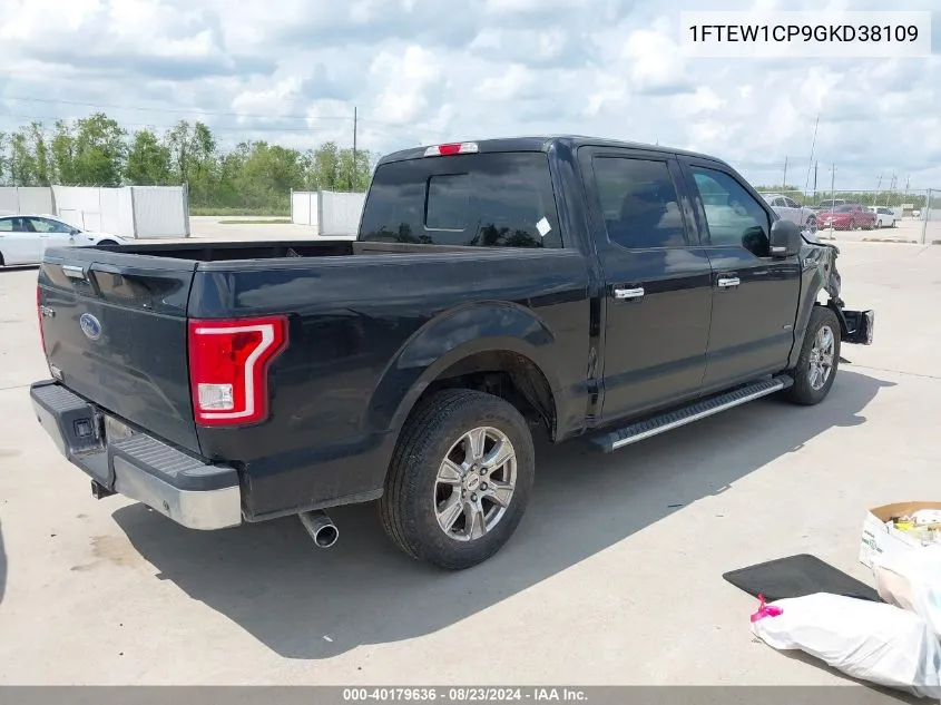 2016 Ford F-150 Xlt VIN: 1FTEW1CP9GKD38109 Lot: 40179636