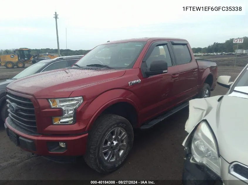 2016 Ford F-150 Xlt VIN: 1FTEW1EF6GFC35338 Lot: 40184308