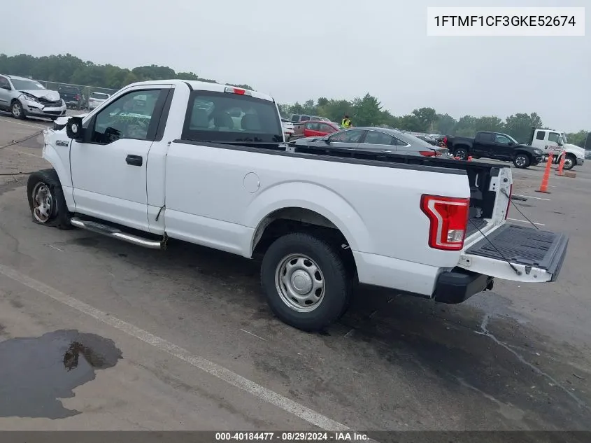 1FTMF1CF3GKE52674 2016 Ford F-150 Xl