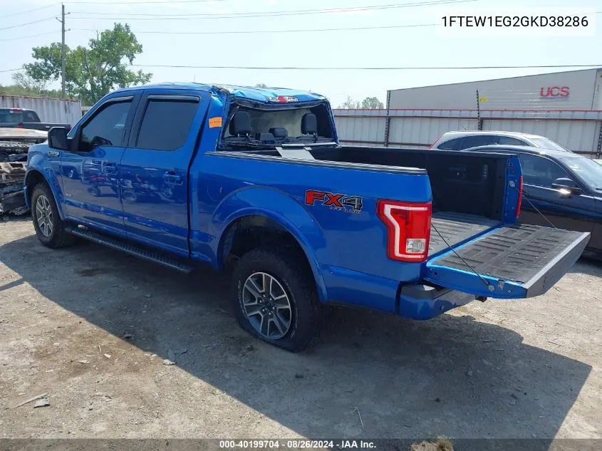 1FTEW1EG2GKD38286 2016 Ford F-150 Xlt