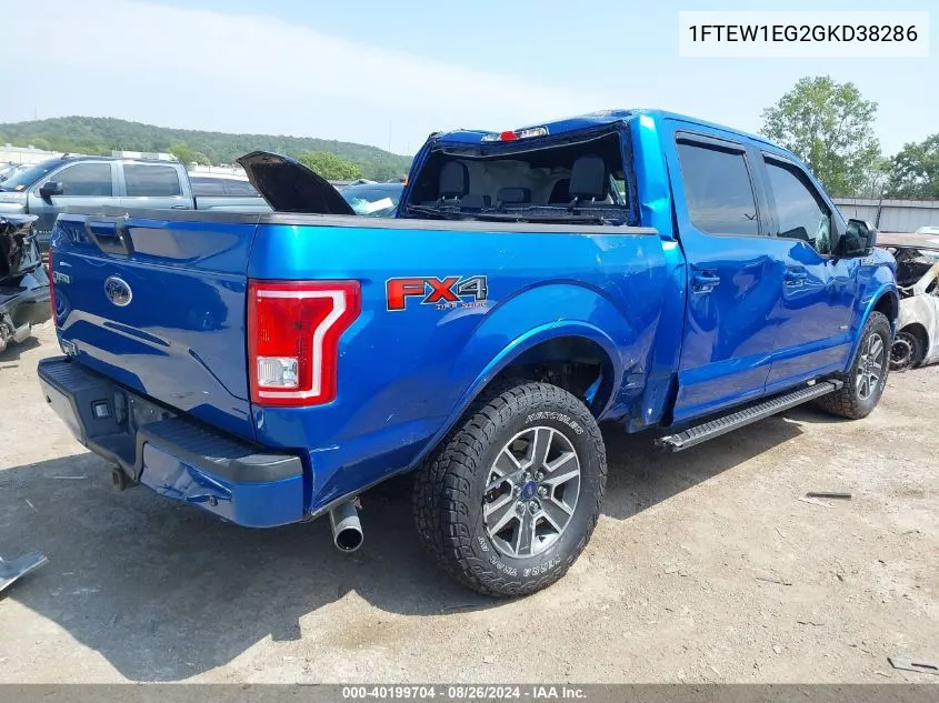 1FTEW1EG2GKD38286 2016 Ford F-150 Xlt