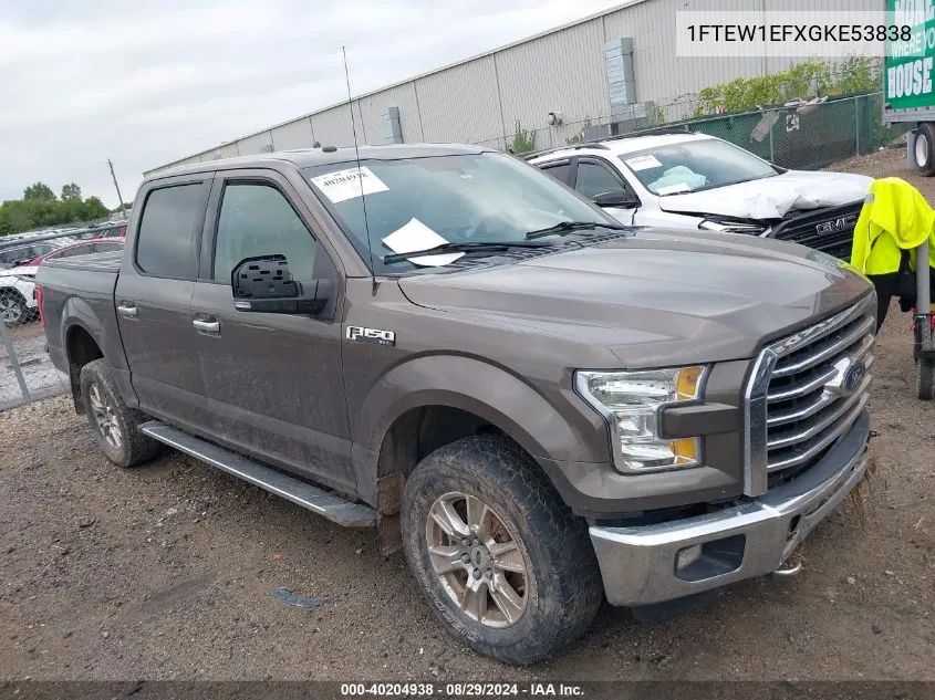 2016 Ford F-150 Xlt VIN: 1FTEW1EFXGKE53838 Lot: 40204938