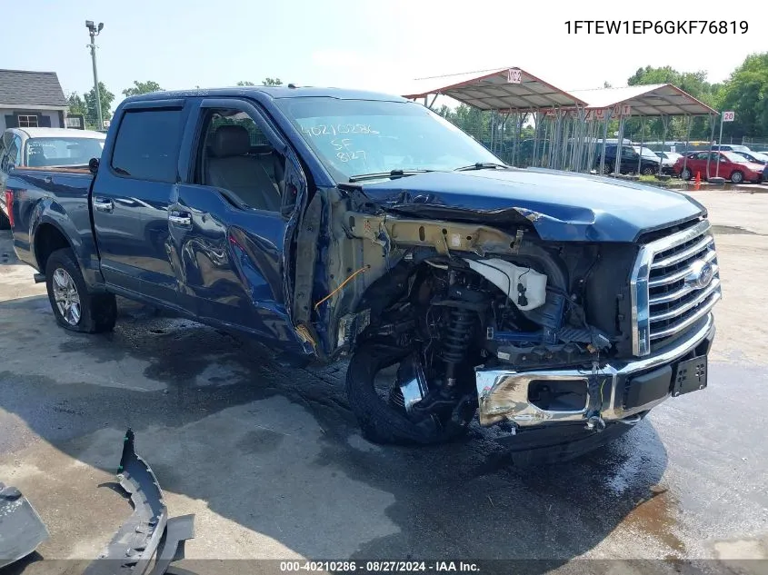 1FTEW1EP6GKF76819 2016 Ford F-150 Xlt