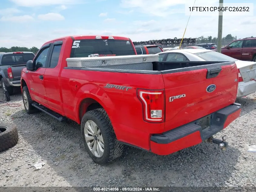 1FTEX1CP5GFC26252 2016 Ford F-150 Xl