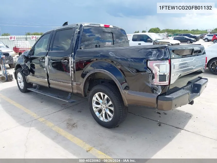 1FTEW1CG2GFB01132 2016 Ford F-150 King Ranch