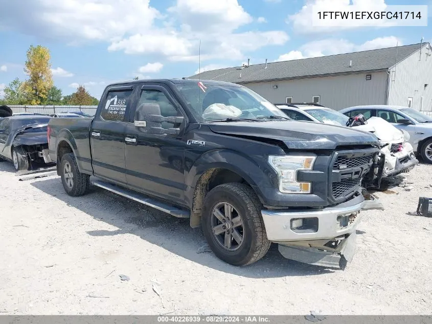 1FTFW1EFXGFC41714 2016 Ford F-150 Xlt