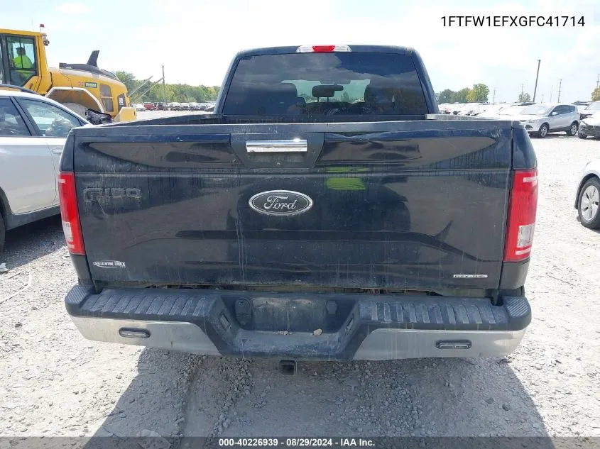 1FTFW1EFXGFC41714 2016 Ford F-150 Xlt