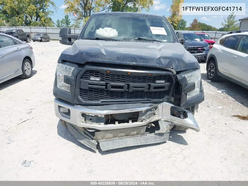 1FTFW1EFXGFC41714 2016 Ford F-150 Xlt