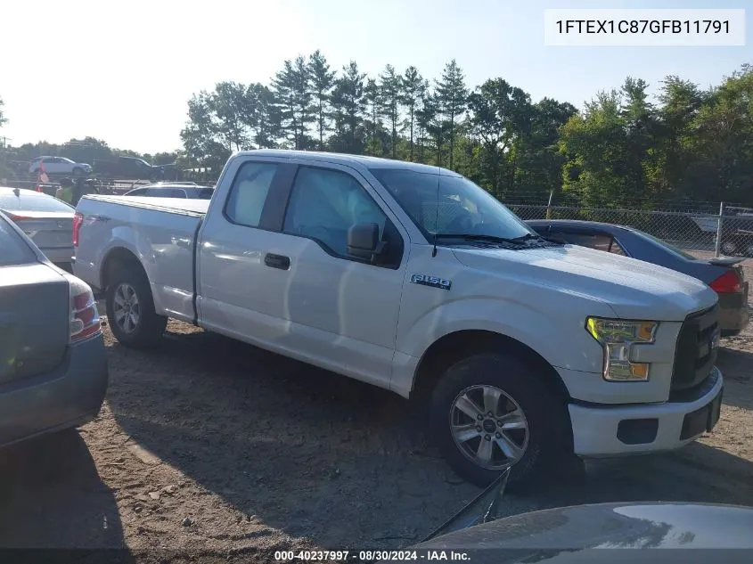 1FTEX1C87GFB11791 2016 Ford F-150 Xl