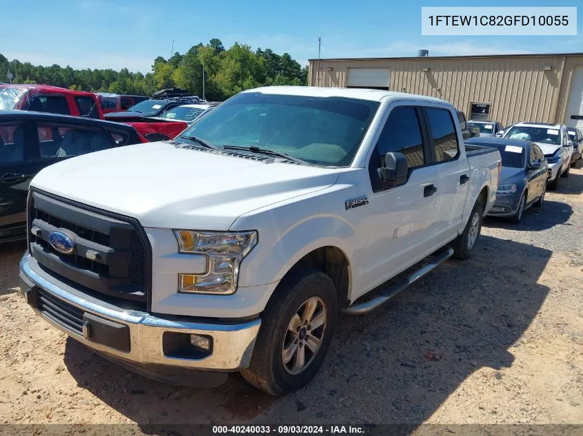 2016 Ford F-150 Xl VIN: 1FTEW1C82GFD10055 Lot: 40240033