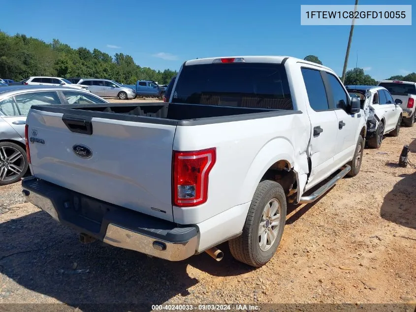 2016 Ford F-150 Xl VIN: 1FTEW1C82GFD10055 Lot: 40240033