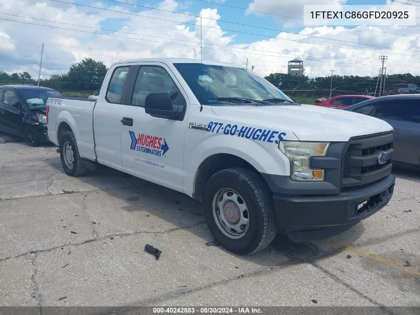 1FTEX1C86GFD20925 2016 Ford F-150 Xl