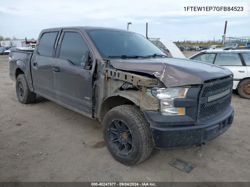 1FTEW1EP7GFB84523 2016 Ford F150 Supercrew