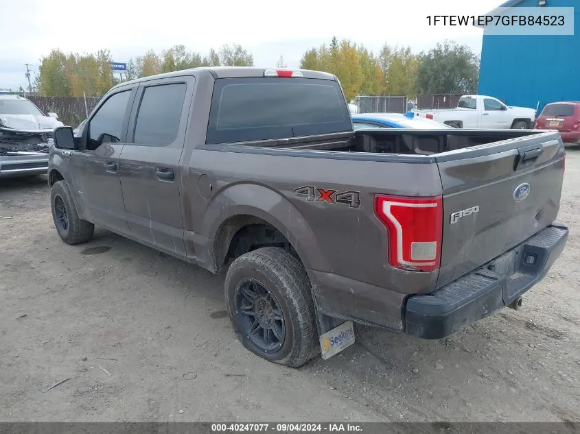 1FTEW1EP7GFB84523 2016 Ford F150 Supercrew