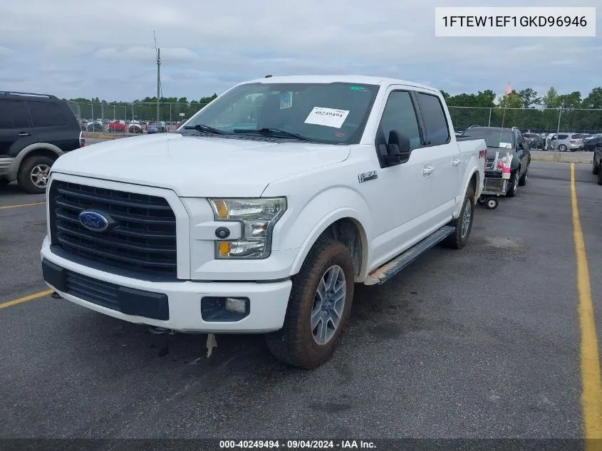 2016 Ford F-150 Xlt VIN: 1FTEW1EF1GKD96946 Lot: 40249494