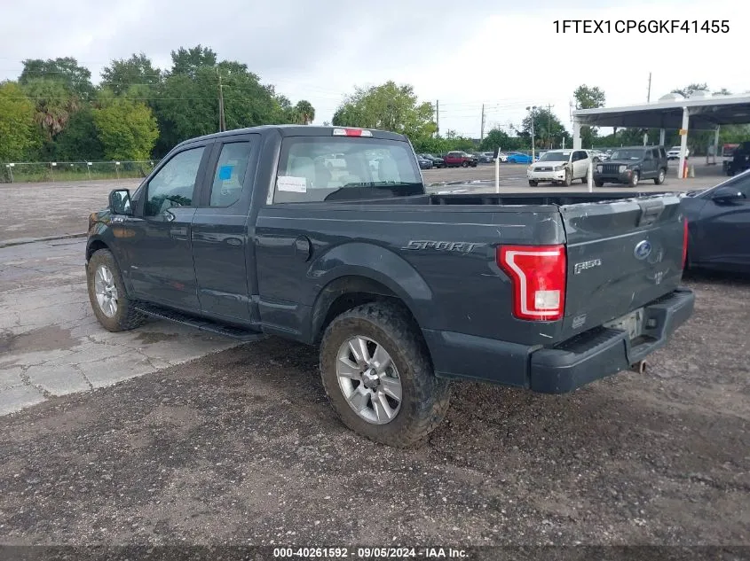 2016 Ford F-150 Xl VIN: 1FTEX1CP6GKF41455 Lot: 40261592