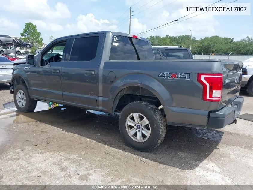 1FTEW1EFXGFA17807 2016 Ford F-150 Xlt