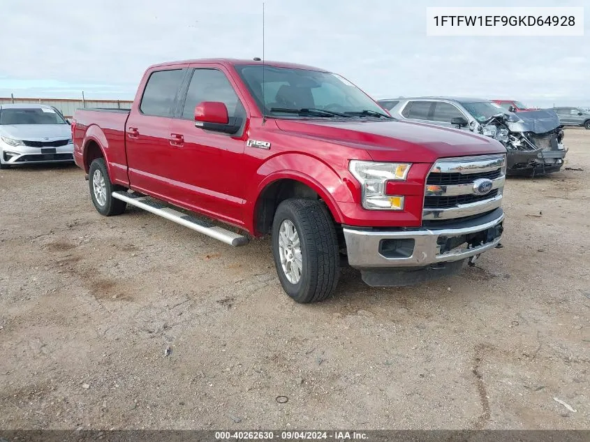 1FTFW1EF9GKD64928 2016 Ford F150 Supercrew