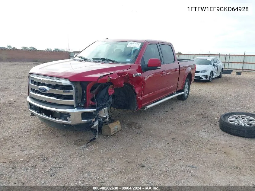 1FTFW1EF9GKD64928 2016 Ford F150 Supercrew